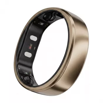 RingConn Smart Ring Gen2 Air pre dámy a pánov - wearable na sledovanie spánku a fitness - tepová frekvencia - Dune Gold veľkosť 12