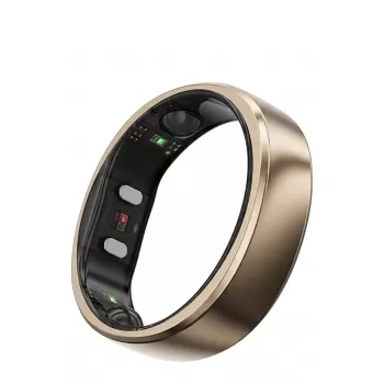 RingConn Smart Ring Gen2 Air pre dámy a pánov – wearable na sledovanie spánku a fitness – tepová frekvencia – Dune Gold veľkosť 13