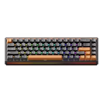 AKKO RAY68-HE Brown mechanická herná klávesnica 68 klávesov Tri-Mode Wireless