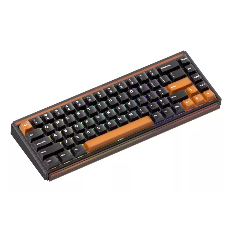 AKKO RAY68-HE Brown mechanická herná klávesnica 68 klávesov Tri-Mode Wireless