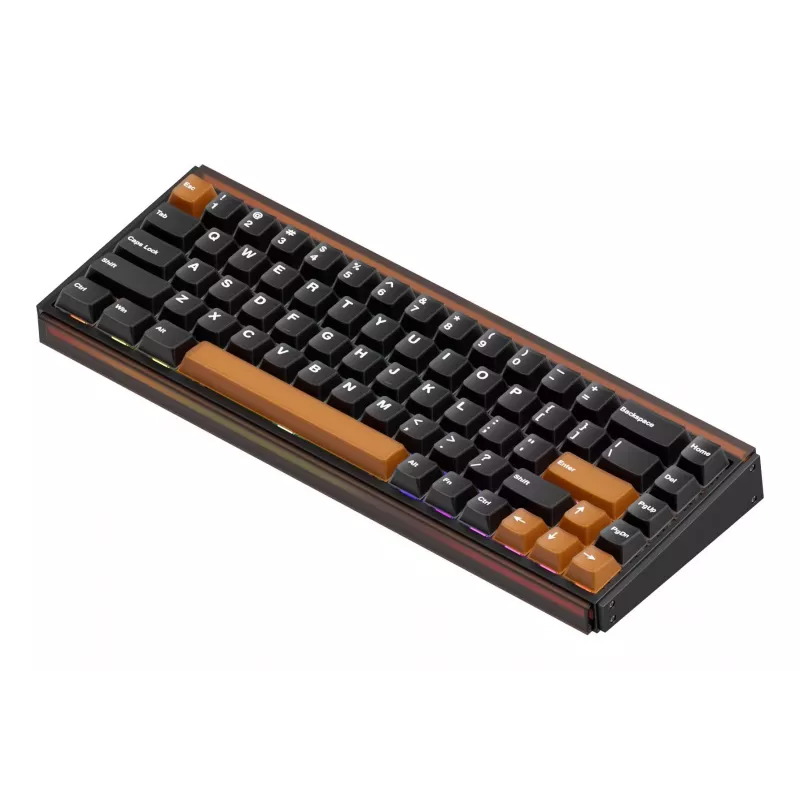 AKKO RAY68-HE Brown mechanická herná klávesnica 68 klávesov Tri-Mode Wireless