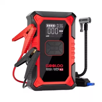 GOOLOO A3 2-in-1 Štartovacia pomôcka s kompresorom 4000A 26800mAh 150 PSI