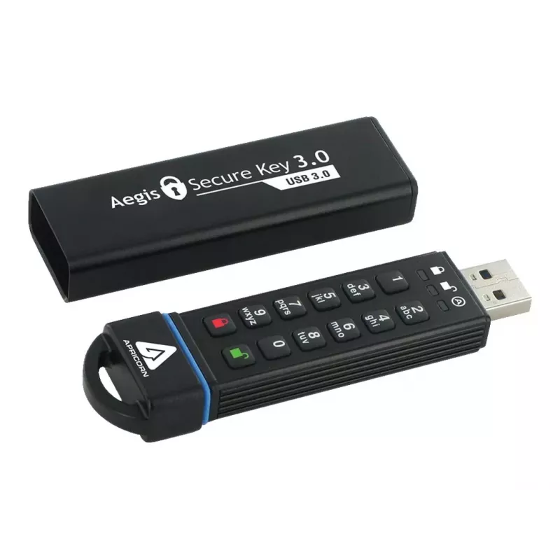 Apricorn Aegis Secure Key 3.0 60GB USB 3.0 flash disk, FIPS 140-2 Level 3, hardvérovo šifrovaný