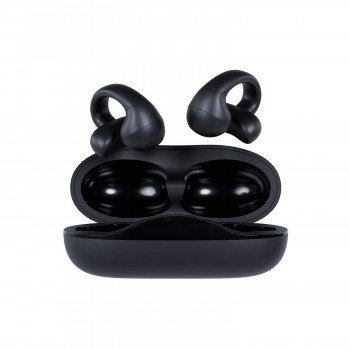 Happy Plugs Clip bezdrôtové open-ear klipové slúchadlá (čierne)