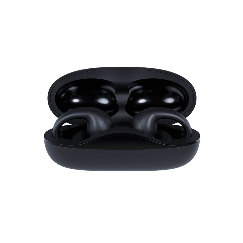 Happy Plugs Clip bezdrôtové open-ear klipové slúchadlá (čierne)