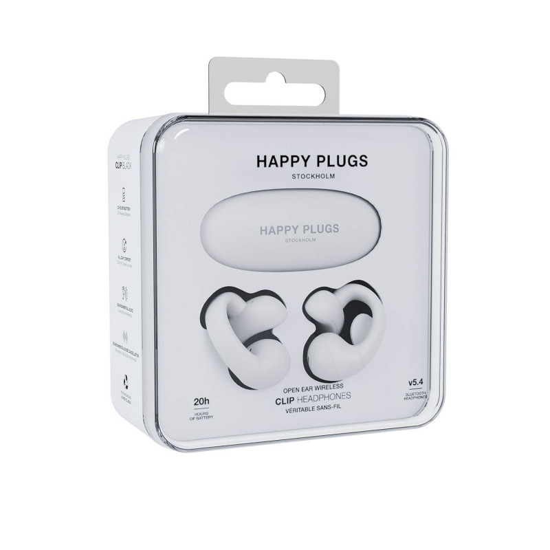 TURA SCANDINAVIA AB Happy Plugs Clip - True Wireless open-ear slúchadlá (biele)