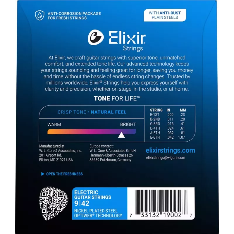 Elixir 12000 Super Light (9-42) PW struny na elektrickú gitaru