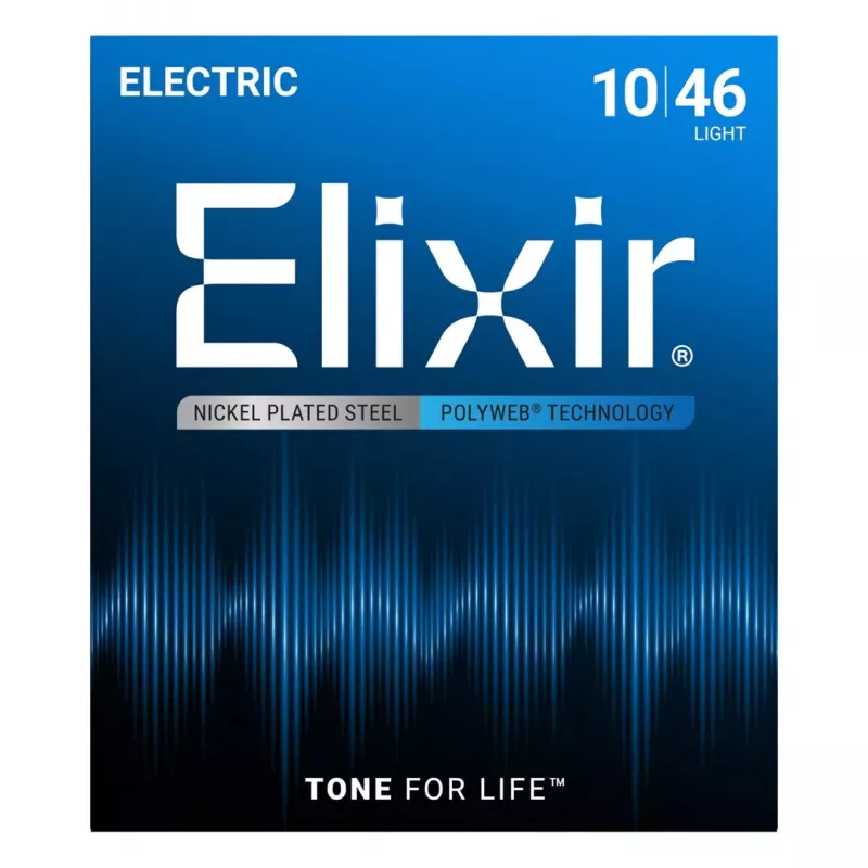 Elixir 12050 Light (10-46) PW struny na elektrickú gitaru - Polyweb povlak