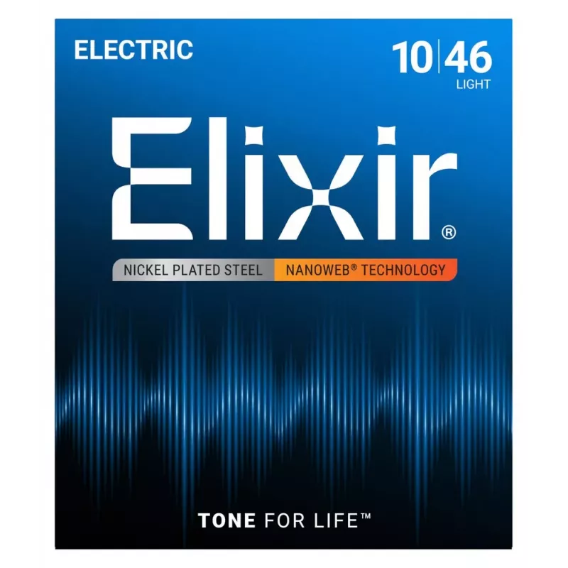 Elixir 12052 Nanoweb Light struny na elektrickú gitaru (10-46)