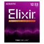 Elixir 16052 Phosphor Bronze Light NANOWEB struny na akustickú gitaru (12-53)