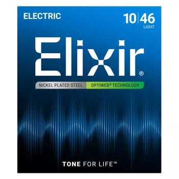 Elixir 19052 Optiweb Light struny na elektrickú gitaru (10-46)