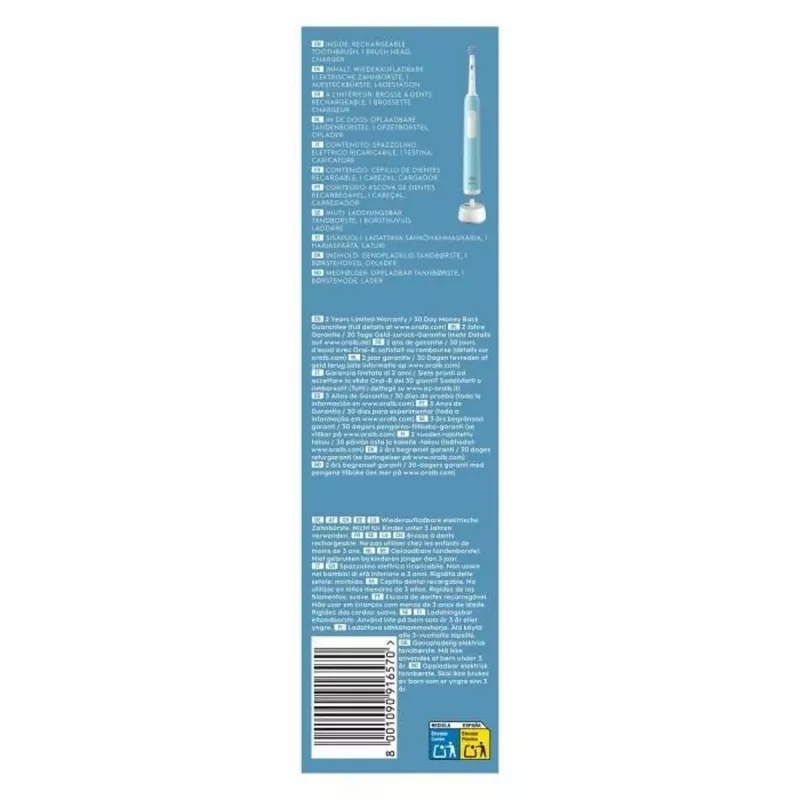 Oral-B Pro Series 1 elektrická zubná kefka karibská modrá