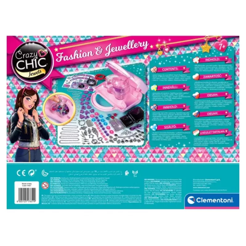 Crazy Chic DIY set: Crazy kabelka s korálkami a náramkami Clementoni 17651