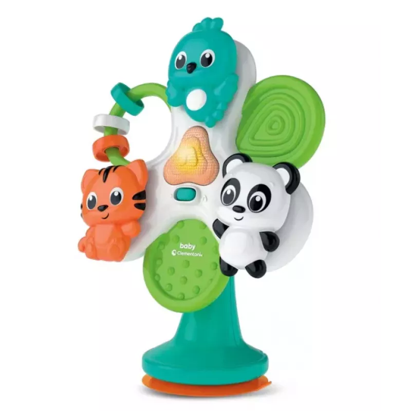 Clementoni Happy Animal Carousel hudobný kolotoč do postieľky s projektorom hviezdnej oblohy