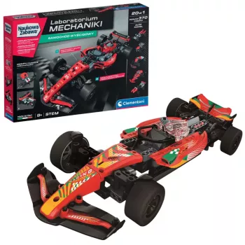 Science & Play – Mechanics Laboratory pretekárske auto, poľská verzia Clementoni 50403