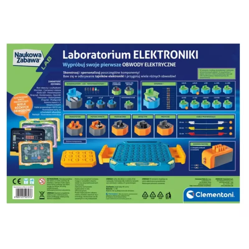 Clementoni Science Fun laboratórium elektroniky, poľský jazyk 21284