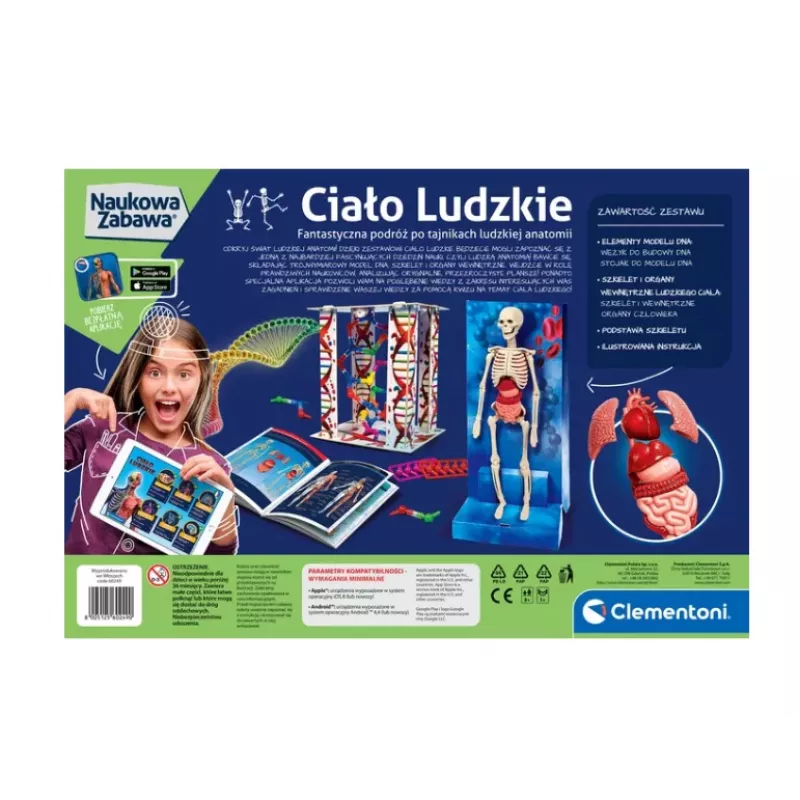 Science Fun Ľudské telo, poľský jazyk Clementoni 60249