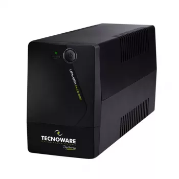 TECNOWARE UPS ERA PLUS 600 SCHUKO Line-Interactive 600VA/360W, 12V 7Ah batéria, 2 zásuvky Schuko, USB, čierna
