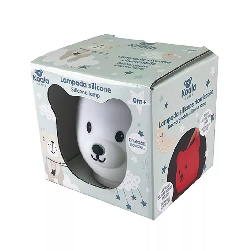 Koala Games G2535 medveď nabíjacia silikónová lampa