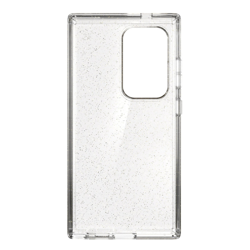 Speck Presidio Lux Glitter puzdro pre Samsung Galaxy S24 Ultra (Clear / Gold Glitter)