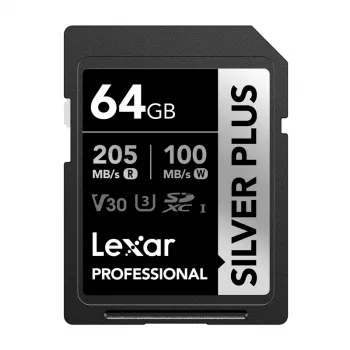 Lexar Professional SILVER PLUS SDXC 64GB pamäťová karta UHS-I U3 V30 A2