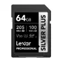 Lexar Professional SILVER PLUS SDXC 64GB pamäťová karta UHS-I U3 V30 A2