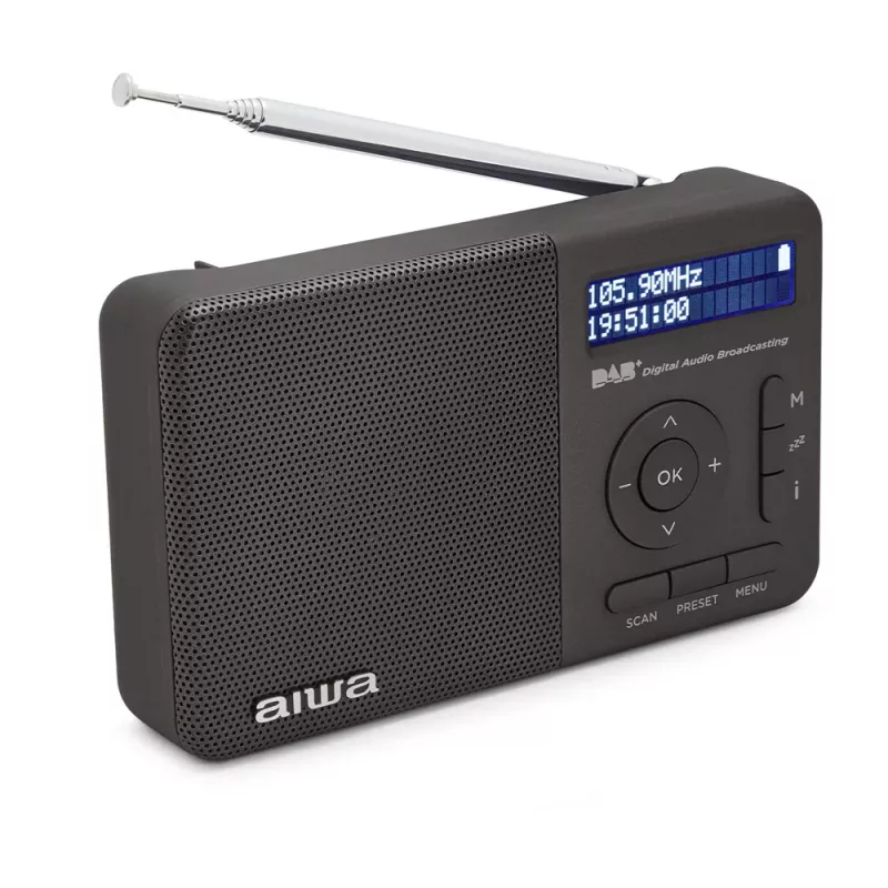 Aiwa RD-40DAB/BK čierne DAB+ & FM prenosné rádio s Bluetooth