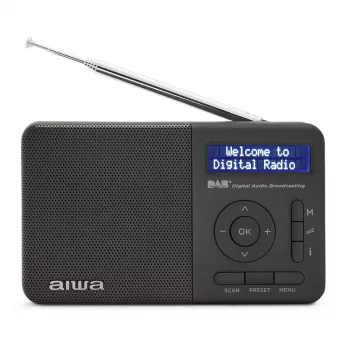 Aiwa RD-40DAB/BK čierne DAB+ & FM prenosné rádio s Bluetooth