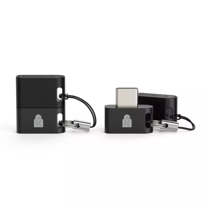 Kensington VeriMark IT 2.0 Čítačka odtlačkov prstov, USB-C, FIDO2, Windows Hello, čierna