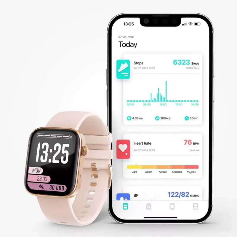 LAMAX BCool2 Plus smartwatch 1,8 palca TFT dotykový displej zlatý