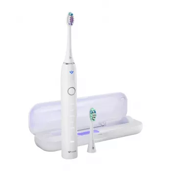 TrueLife SonicBrush Clean70 UV sonická zubná kefka s UV sanitizérom, 5 režimov, 3 hlavice, cestovné puzdro, čierna