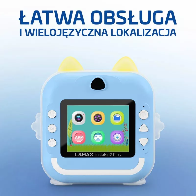 LAMAX InstaKid2 Plus detský fotoaparát, modrý