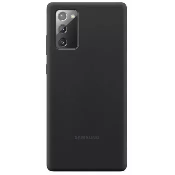 Samsung Galaxy Note 20 / Note 20 5G Silicone Cover Case čierna