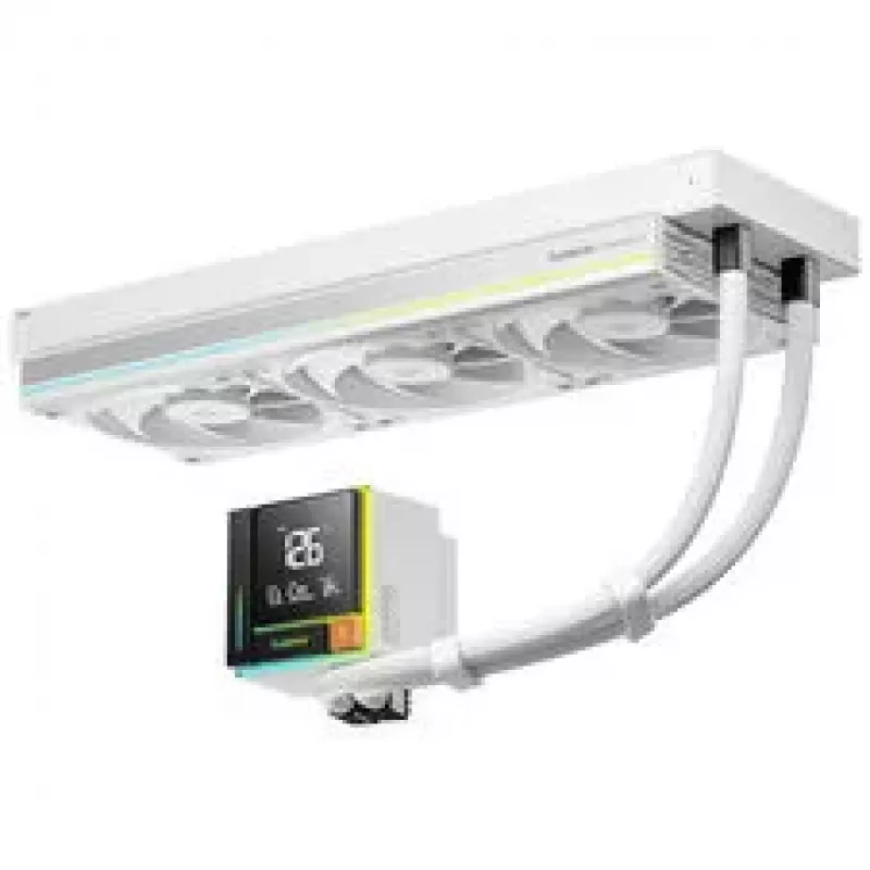 Sudokoo Energlo 360 AiO Liquid Cooler, LCD Display, ARGB - 360mm, biely