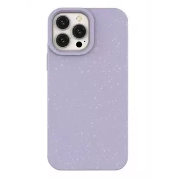 Eco Apple iPhone 14 Pro silikónový odbúrateľný kryt fialová