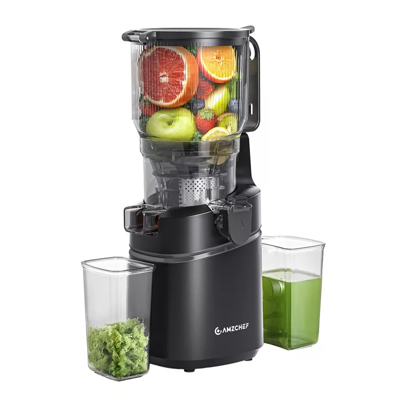 AMZCHEF SJ-036CBK pomalý odšťavovač (čierny)