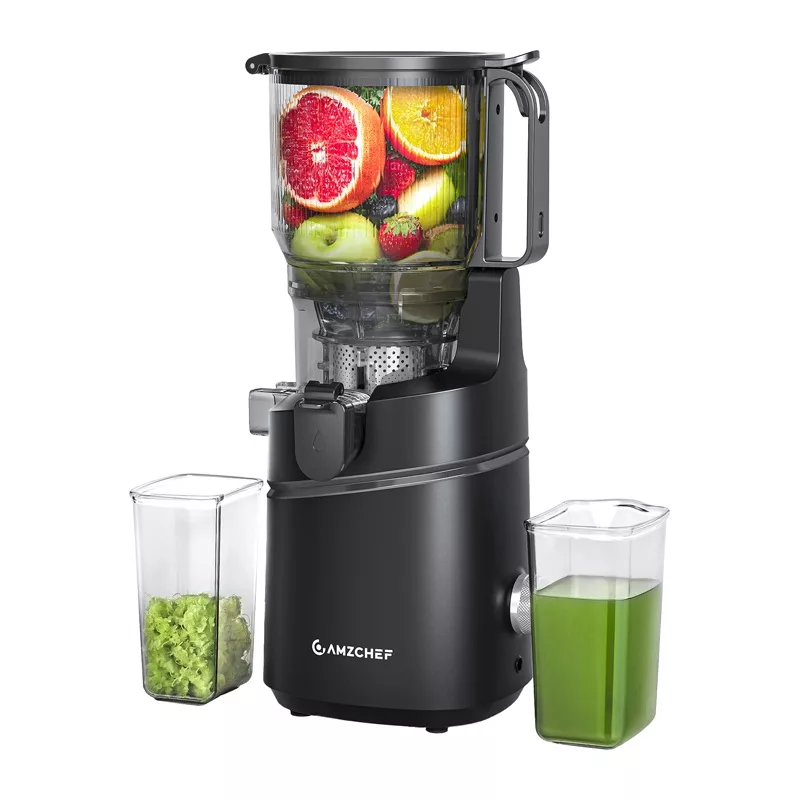 AMZCHEF SJ-036CBK pomalý odšťavovač (čierny)