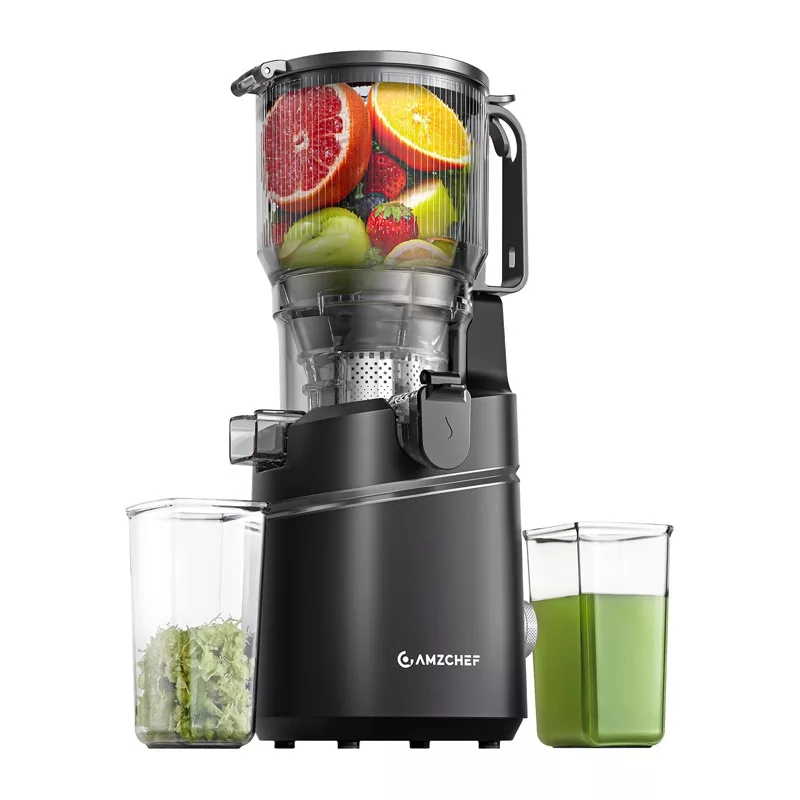AMZCHEF SJ-036CBK pomalý odšťavovač (čierny)