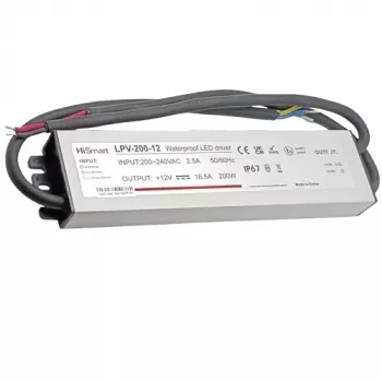 HISMART LPV-200-12 napájací zdroj 12V 16,5A 200W IP67