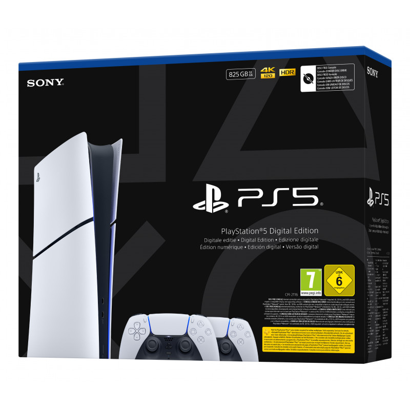 Sony PlayStation 5 Digital Edition Slim konzola (CFI-2116B01Y) s DualSense Wireless-Controller - biela