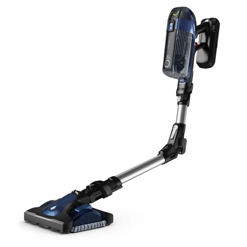 Rowenta X-Force Flex 14.60 Auto Docking akumulátorový vysávač RH99C3 - modrá/hliník, 32,4V, 70 min výdrž, Aqua dýza, LED osvetlenie