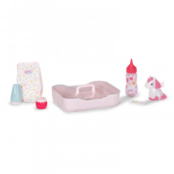 ZAPF CREATION BABY born sada na spánok – 3-dielna pyžamo pre bábiky, čiapka & cumlík pre 43 cm bábiky