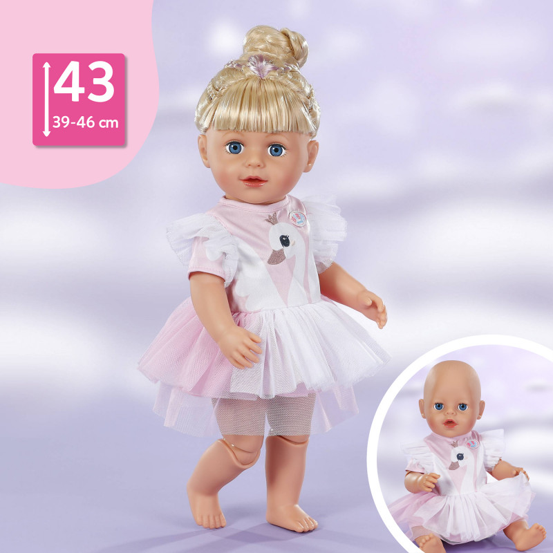 ZAPF CREATION BABY born labutie šaty 43cm oblečenie pre bábiky