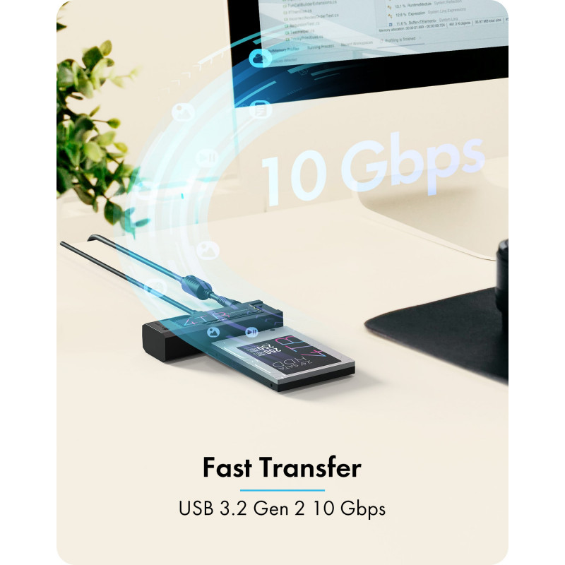 IcyBox IB-2911MSCL-CU31 dokovacia & klonovacia stanica pre M.2 NVMe a 2,5/3,5-palcové SATA HDD/SSD
