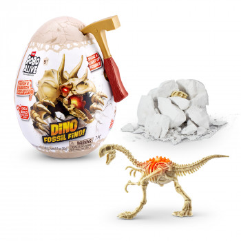 Zuru Robo Alive Mini Dino Fossil Find - sada na vykopávanie so zberateľskou figúrkou (rôzne druhy)