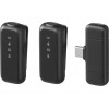 SANDBERG Streamer USB-C Wireless Mic x2 - duálna mikrofónová sada - 20 Hz - 20 kHz