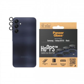 PanzerGlass Hoops ochrana objektívu fotoaparátu pre Samsung Galaxy A25 5G, čierna