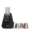 TEFAL MB77EN elektrické strúhadlo a špiralizér, 260 W, 5 kužeľov, čierna/strieborná