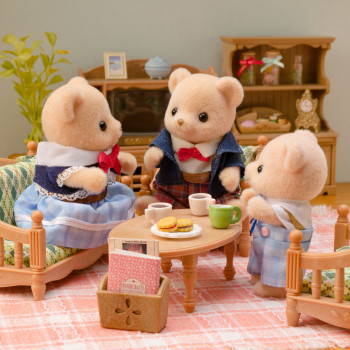 EPOCH Sylvanian Families Biscuit Bear rodina - 4 zberateľské figúrky