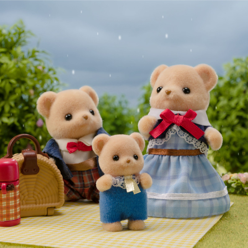 EPOCH Sylvanian Families Biscuit Bear rodina - 4 zberateľské figúrky